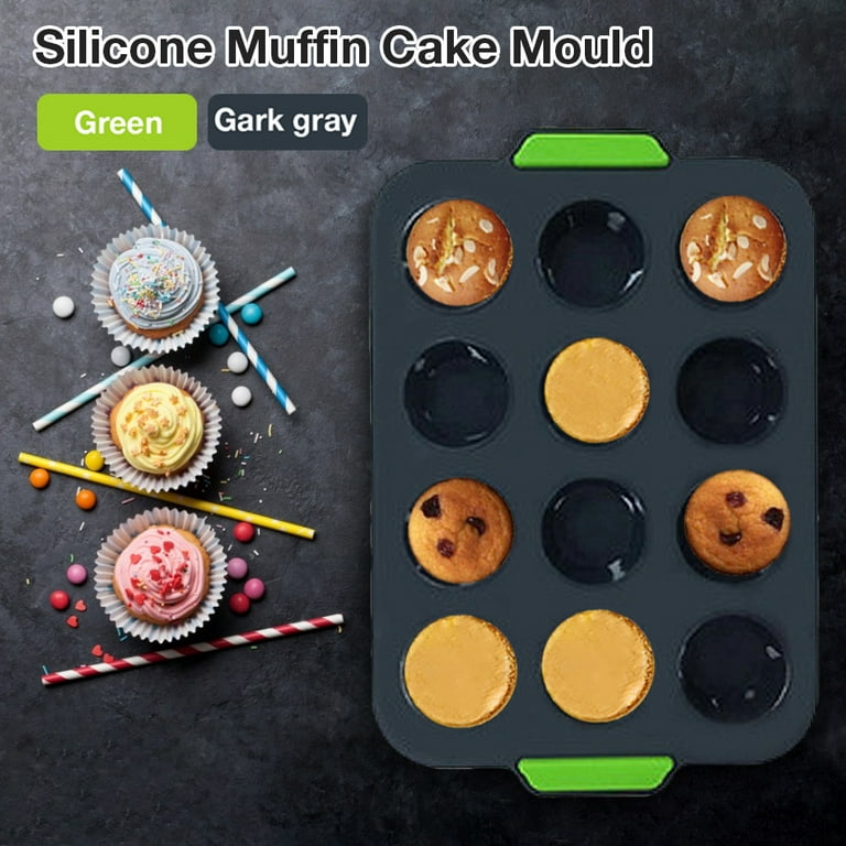 3D Cupcake Muffin Cake Food Safe Oven Safe Silicone Mold Making