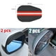 thumbnail image 2 of 2 Piezas Negro Transparente universal De Automóviles Espejo Retrovisor De Coche Escudo De Lluvia Cejas Impermeable Engrosado Fibra De Carbono huangjie unisex, 2 of 2