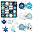 thumbnail image 2 of HUISZJ 44Pcs Christmas Ball Christmas Tree Decoration, Xmas Tree Hanging Plastic Ornament, Shatterproof Tree Ball Set for Party Home Supplies (A), 2 of 10