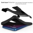 thumbnail image 4 of Black Tri-Shield Rugged Case Cover [with Metal Kickstand + Wrist Strap Lanyard] for LG Stylo 5, Stylus-5, 4 of 9