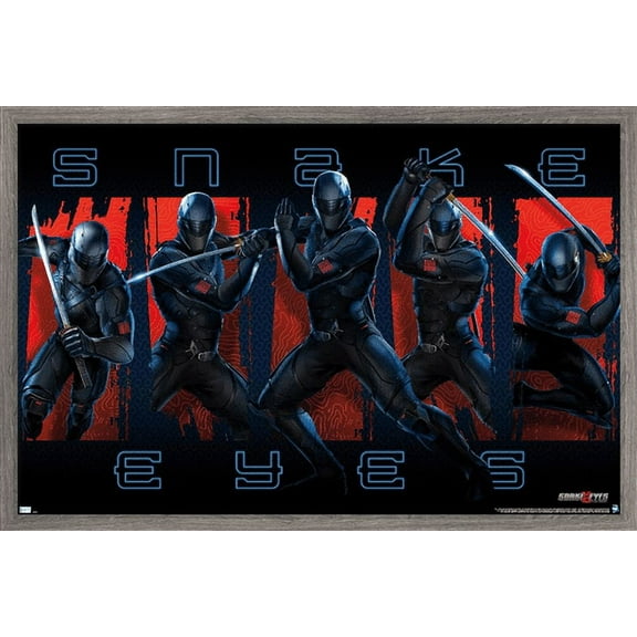 G.I. Joe: Snake Eyes - Group Wall Poster, 22.375" x 34", Framed