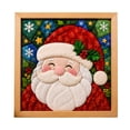 thumbnail image 2 of DIY Christmas Fabric Art Painting Kit, 3D No‑Sew Fabric Poke Craft With Frame & Tools, Relaxing Handmade Holiday Activity, Ideal Thoughtful Gift For Holiday Hobbyists(Santa), 2 of 6