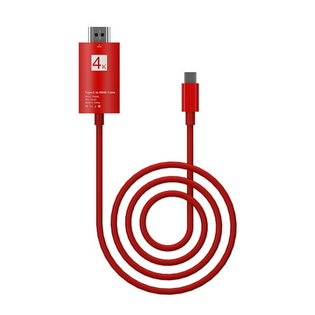 - USB-C Support 4K 30Hz USB 3.1 Type-c Male to HDMI Male HD Adapter Connecting Cable