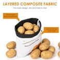 thumbnail image 3 of 3Pcs Potato Onion Garlic Storage Bag Canvas Onion and Potatoes Storage Bag Washable Garlic Keeper with Drawstring for Kitchen Pantry, 3 of 8