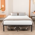thumbnail image 2 of VOLIX 14" Black High Profile Bed Frame With Bed Storage, No Box Spring Required, Queen, 2 of 7