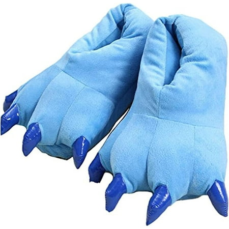 

CoCopeaunt Unisex Plush Animal Paw Slippers Dinosaur Claw Slippers Fuzzy Warm House Shoes paw Slippers