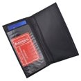 thumbnail image 3 of Menswallet PU Leather Plastic Divider Checkbook Covers, Black, 3 of 6