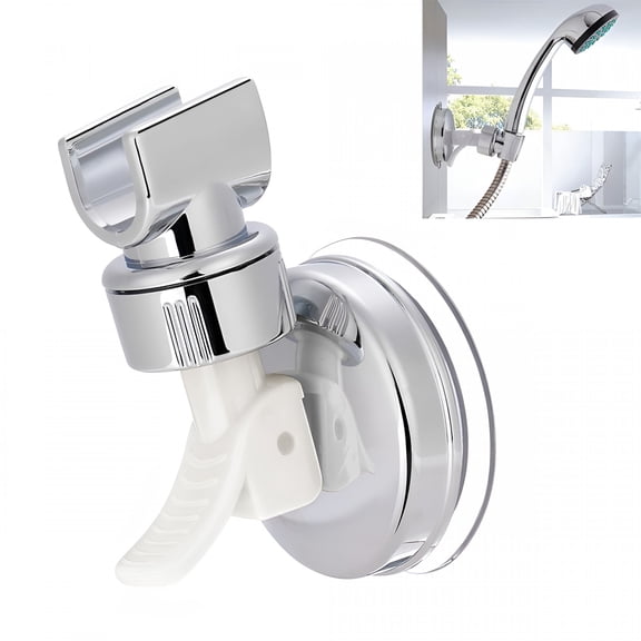HIBIBUD Strong Adhesive and Waterproof Shower Head Holder for Bathroom Wall Mount No