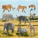 thumbnail image 5 of 9x simulación de animales salvajes, figuras de juego, juego de animales de Sudáfrica en miniatura para Fiesta Temática, Festival, pastel, Topper,, 5 of 9