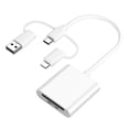 thumbnail image 1 of Lector de Tarjetas SD TF 2,0 para para Conector de USB-C USB2.0 Lector de Tarjetas de Memoria SD y Adaptador de Tarjeta TF para Imagen de Vídeo, 1 of 6