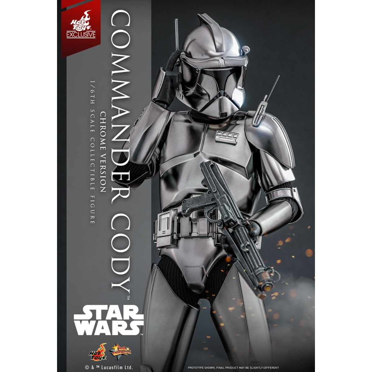 Commander Cody (Chrome) Star Wars ROTS MMS Fully Poseable