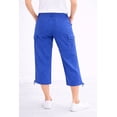 thumbnail image 3 of Ellos Women's Plus Size Stretch Cargo Capris Front and Side Pockets Casual Cropped Pants, 3 of 6