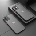 thumbnail image 2 of Funda mate armadura a prueba de golpes para iPhone 11 12 13 14 Pro Max X XS XR 7 8 Plus Mini parachoques de silicona de lujo transparente funda dura para PC Tan Jianjun unisex, 2 of 2