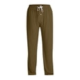 thumbnail image 7 of HKYNLAG Men's Pajama Pants Buffalo Plaid Mens PJ Pajama Pants Bottoms Caual Lounge Pants Sleepwear Christmas PJs with Pockets Light Brown L, 7 of 7