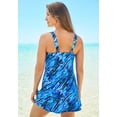 thumbnail image 2 of Swim 365 Women's Plus Size Princess-Seam Swim Dress, 2 of 6