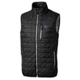 thumbnail image 2 of Men's Cutter & Buck Black Louisiana Tech Bulldogs Big & Tall Rainier PrimaLoft Eco Full-Zip Puffer Vest, 2 of 3