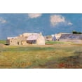 thumbnail image 2 of Redon, Odilon 14x11 White Modern Wood Framed Museum Art Print Titled - Breton Village, 1890, 2 of 4