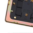 thumbnail image 2 of AC250V Toggle Switch 1 Gang 2 Way Power Toggle Switch with Gold Color Stainless Steel Panel and Insulated PC Base, 2 of 4