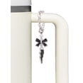 thumbnail image 3 of Delight Jewelry Silvertone Black Lightning Bolt - Silvertone Bow Charm Accessory for Tumblers and Thermal Cups, 3 of 4
