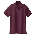thumbnail image 5 of Yellow Rooster Women's Silk Touch Classic Female Polo Shirt Maroon 3XL, 5 of 6