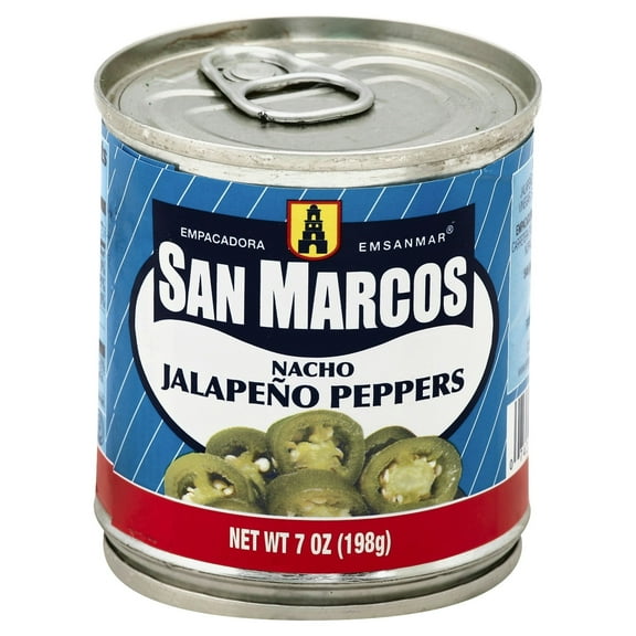 San Marcos Jalapeno Nacho Peppers 7 oz (Pack of 12)