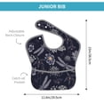 thumbnail image 4 of Kdxio Wildflowers And Dragonflies Bibs For Babies, Baby Bibs for Eating, Toddler Bibs, Waterproof Bibs, Feeding Bibs, for Toddlers, Boys, Girls, 4 of 8