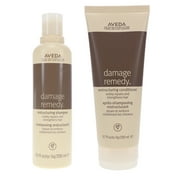 Aveda Damage Remedy Restructuring Shampoo 8.5 oz & Damage Remedy Restructuring Conditioner 6.7 oz Combo Pack