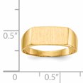 thumbnail image 5 of 14K Yellow Gold Signet Ring Size 6, 5 of 6