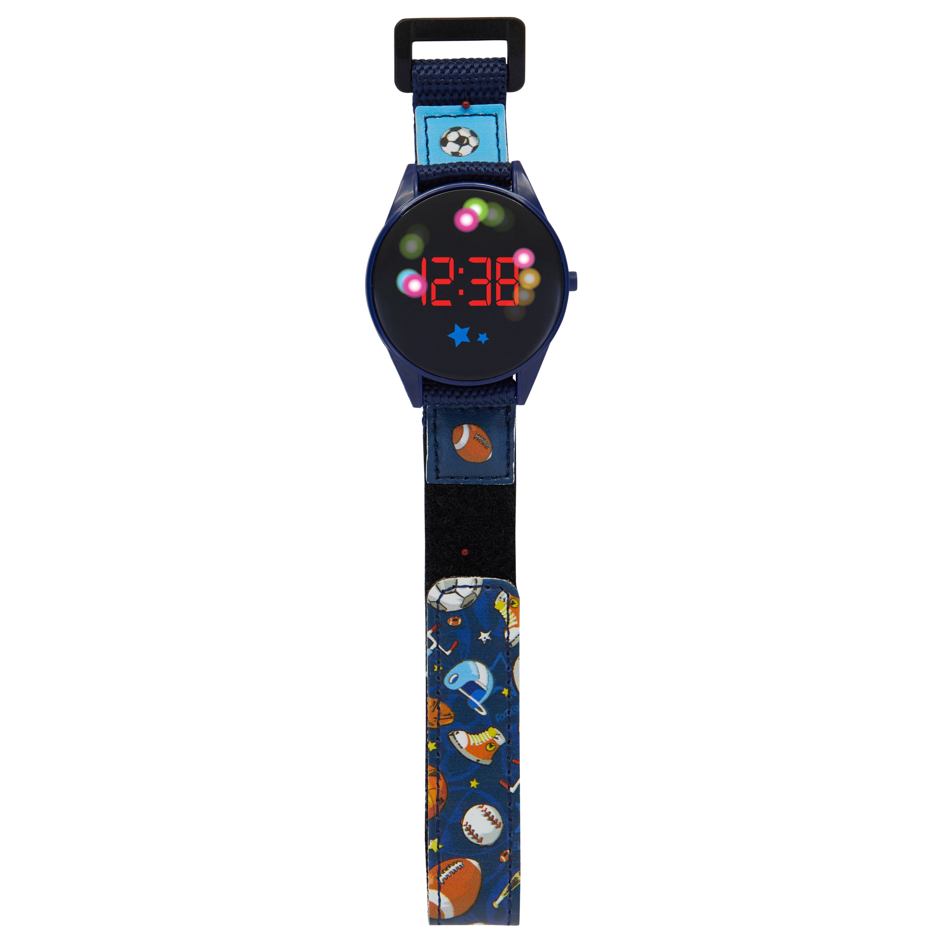 Wondernation 50398M-40-DBP Round Leopard LED Dial Female Kids Watch