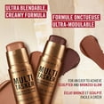 thumbnail image 2 of Rimmel Multi Tasker Bronzing, Sculpting & Contour Stick, All-Day Wear, Dewy Finish, Vegan-Friendly Makeup, 2 of 7