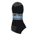 thumbnail image 2 of On the Go Men's Performance Socks (2 Pair Pack, Black with Grey Heel and White Stripes), 2 of 2
