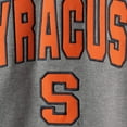 thumbnail image 4 of Men's Colosseum Heather Gray Syracuse Orange Arch & Logo Crew Neck Sweatshirt, 4 of 4