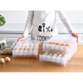 thumbnail image 2 of NEW Kitchen Refrigerator Storage Box Egg Storage Box Rectangular Transparent Compartment Box With Lid Egg Box, 2 of 7