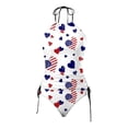 thumbnail image 4 of YDLCAFD Easter Women's Split Swimsuit Set Independent Day Printed Split Bikini Beach Set, 4 of 4