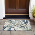 thumbnail image 3 of Dalyn Rugs Machine Washable Indoor/Outdoor Chantille ACN2162 Denim 1'8" x 2'6" Rug, 3 of 7