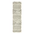 thumbnail image 3 of Unique Loom Rabat Shag Collection Area Rug - Geometric (2' 7" x 10' Runner Pure Ivory/Gray), 3 of 7