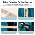thumbnail image 3 of Platypus Travel Portable Square Jewelry Box Organizer Earring Necklace Bracelet Holder Decorative Display Case Stand Storage Box, 3 of 6