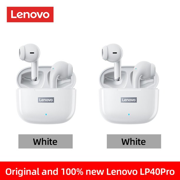 Auriculares Lenovo LP40 LP40 Pro con Bluetooth, auriculares inalámbricos con Control táctil, auriculares con micrófono de larga espera para teléfono Tan Jianjun unisex