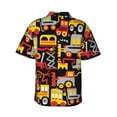 thumbnail image 3 of Bixox Men's Hawaiian Shirts Men's Cars Print Short-Sleeve Shirt-X-Large, 3 of 8