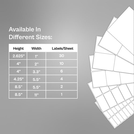 MMBM 2-Up Half Page Labels, 1000 Pages, White, 8.5 x 5.5 Inch, Address and All Purpose Sticker Labels for Laser or Inkjet Printers