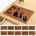 thumbnail image 4 of Welcome Doormat Rustic Farmhouse Front Door Mat, Brown Coir Style Non Slip Entry Rug for Porch Patio Indoor Outdoor Home Entrance Decor 17.7 x 29.5 Inch, 4 of 4