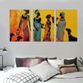 thumbnail image 3 of Ulloord African Art Canvas - African Tribal Women Wearing Traditional Clothes Art Poster Print Picture Wall Canvas Painting Posters And Prints Wall Art Pictures for Living Room Bedroom Decor, 3 of 4