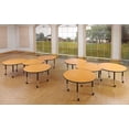 thumbnail image 2 of Collaborative Hub Table - 44" X 47" - Maple/Gray, 2 of 5