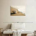 thumbnail image 2 of Elephant Stock Shell On The Beach Wall Art - Horizontal Canvas Wall Art - Living Room Wall Decor - Nautical Canvas - Beige And Gray Decor - 30" x 20", 2 of 8