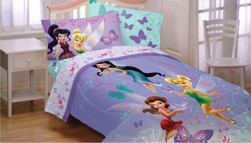 Tinkerbell Twin Bed Sets Tyres2c Disney Fairies Sparkling Erflies Bed Comforter Tinkerbell Twin Bedding Designs
