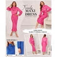 thumbnail image 5 of BTFBM Womens Mock Neck Satin Dress Spring Summer Long Sleeve Lightweight Formal Wedding Party Maxi Cocktail Dresses, 5 of 9