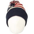 thumbnail image 2 of LAICAIW Knit US Canada Flag Union Jack Pom Beanie Hat JZP0027, 2 of 4