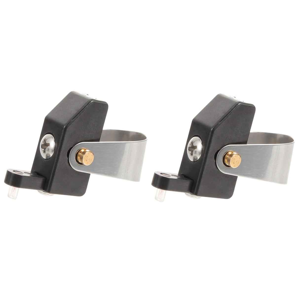 CRILSTYLEO Multipurpose Erhu Qianjin Tuner Black Stainless Steel for Easy Adjustment 2Pcs