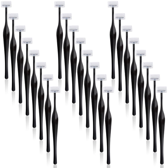 CustomyLife Paquete de 24 maquinillas de afeitar para cejas de acero inoxidable, maquinillas de afeitar para la cara, maquinillas de afeitar, moldeadores de cejas, herramienta de depilación facial de