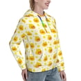 thumbnail image 6 of Uemuo Ducky Cartoon Pattern Women's Hoodie with Eye-catching Drawstrings- Casual Pullover Hoodie with Kangaroo Pocket, Stylish Hooded Sweatshirt-Small, 6 of 7